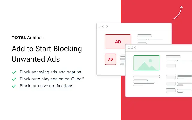 Total Adblock - dôveryhodný blokátor reklám pre prenosy Twitch