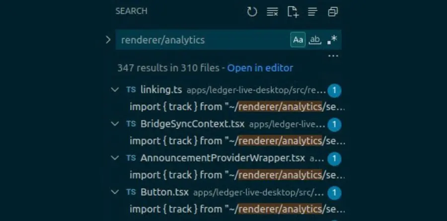 Anal&yacute;za sieťovej aktivity Ledger Live
