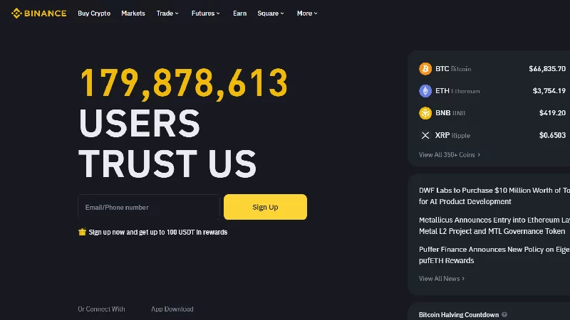 Binance krypto burza s nízkymi poplatkami.
