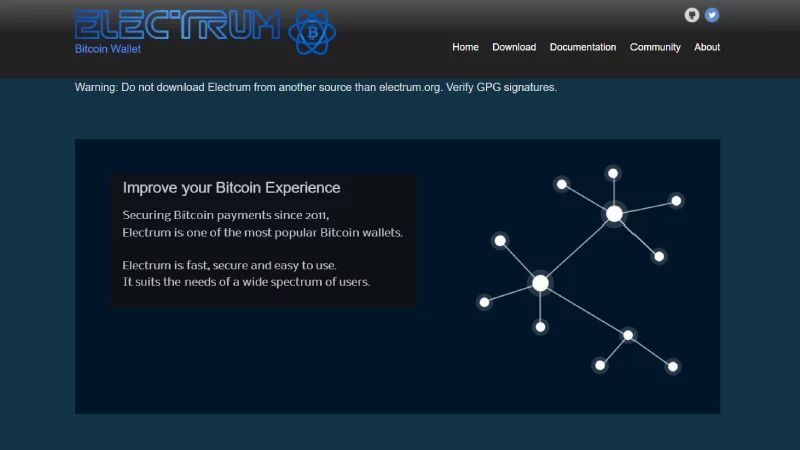 Electrum Crypto Wallet.