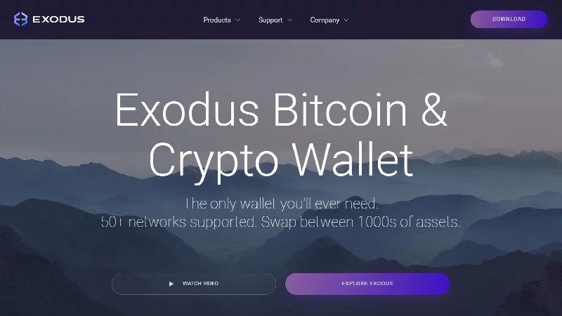 Exodus Crypto Wallet.
