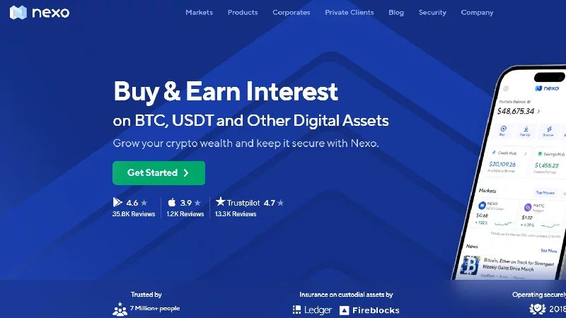 Nexo Crypto Wallet.