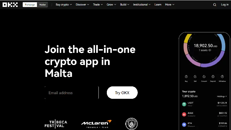 OKX Kryptoburza s nízkymi poplatkami.