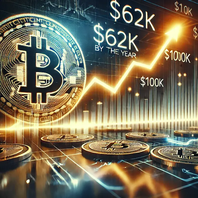 Veriaci v Bitcoin prehodnotiť $100K rok-koniec cieľ ako BTC stúpa nad $62K