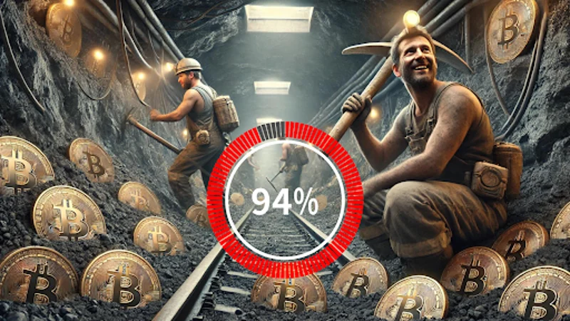 94 % bitcoinu je už vyťažených