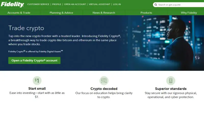 Kryptoburza Fidelity