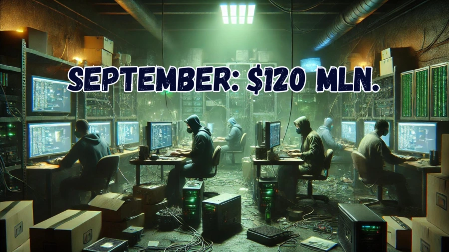 September 2024: Straty z hackov kryptomien presahujú 120 miliónov dolárov