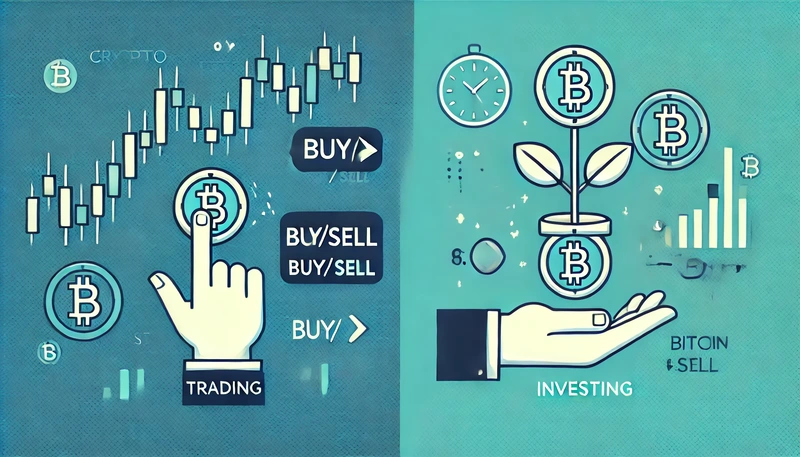 Porovnanie obchodovania s kryptomenami a investovania do kryptomien