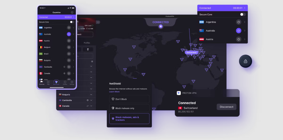 Proton VPN NetShield - prispôsobiteľný blokátor reklám pre Twitch