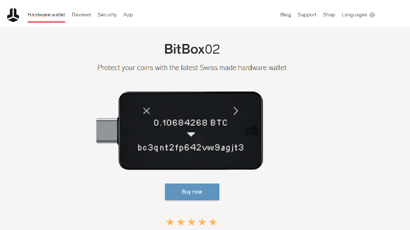 BitBox02 anonymná kryptopeňaženka s no-KYC.
