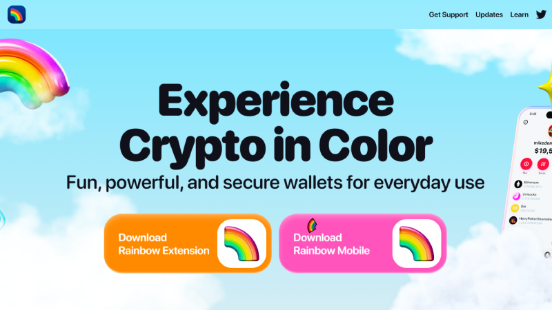 Rainbow anonymná kryptografická peňaženka bez KYC.
