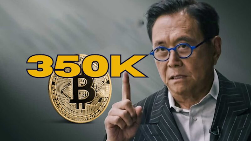 Robert Kiyosaki predpovedá, že Bitcoin do augusta 2024 dosiahne 350 000 dolárov.