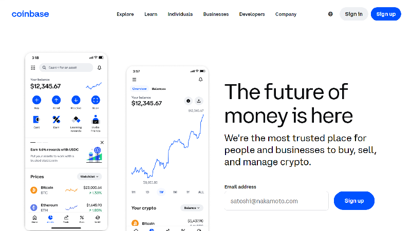 Coinbase p2p krypto burza
