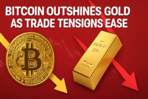 Bitcoin zatienil zlato vďaka uvoľneniu obchodných napätí